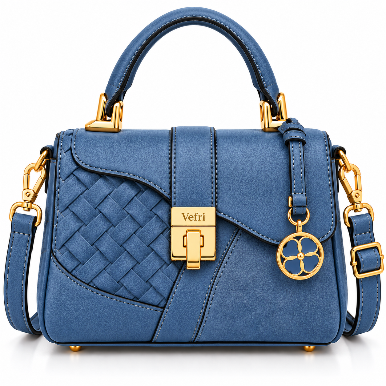 Front Main View Vefri Azure Mini Bag – Premium Designer Crossbody Mini Handbag for Women - Image 1