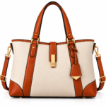 Vefri Signature Two-Tone Tote Bag – Premium Leather Handbag for Women